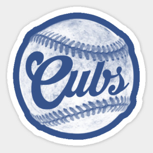 Cubs Ball Sticker