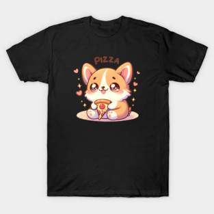 Funny Pizza Cute Dog Lover T-Shirt