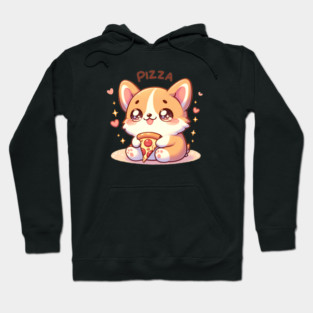 Funny Pizza Cute Dog Lover Hoodie