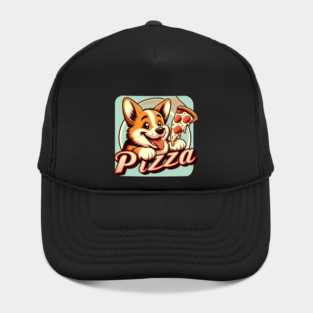 Funny Pizza Cute Corgi Dog Lover Hat