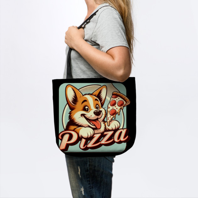 Funny Pizza Cute Corgi Dog Lover by logiamerch