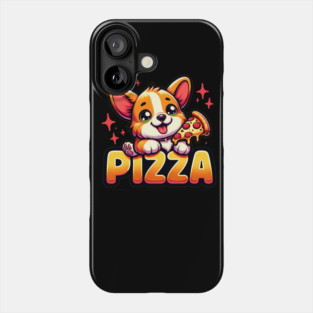 Funny Pizza Cute Corgi Dog Lover Phone Case