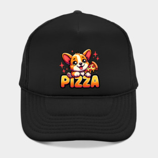Funny Pizza Cute Corgi Dog Lover Hat