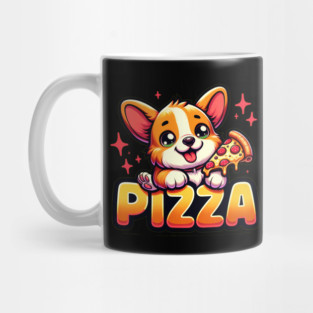 Funny Pizza Cute Corgi Dog Lover Mug