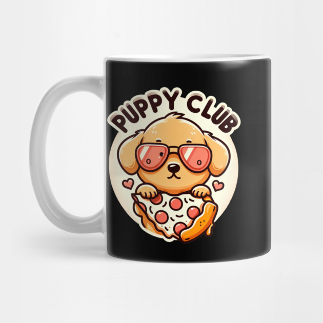 Funny Pizza Cute Dog Lover, Puppy Club by logiamerch