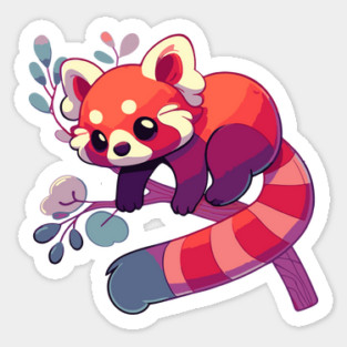 Cute Red Panda - Kawaii Red Panda Sticker