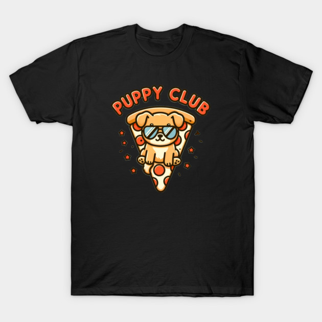 Funny Pizza Cute Puppy Dog Lover T-Shirt by logiamerch