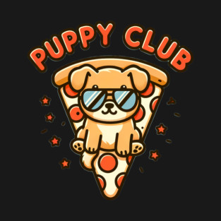 Funny Pizza Cute Puppy Dog Lover T-Shirt