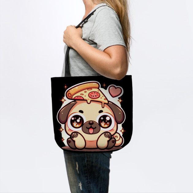 Pizza Cute Pug Dog Lover by logiamerch
