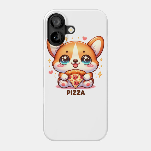 Funny Pizza CuteCorgi Dog Lover Phone Case by logiamerch