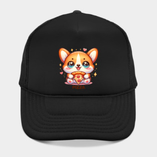 Funny Pizza CuteCorgi Dog Lover Hat