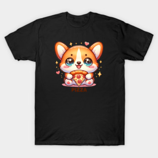 Funny Pizza CuteCorgi Dog Lover T-Shirt
