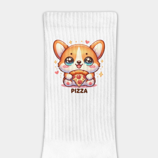 Funny Pizza CuteCorgi Dog Lover by logiamerch