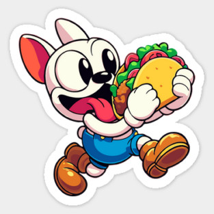 French Bulldog Taco Lover - Cartoon French Bulldog Sticker