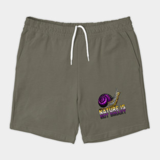 Nature Is Not Binary Snail Shorts