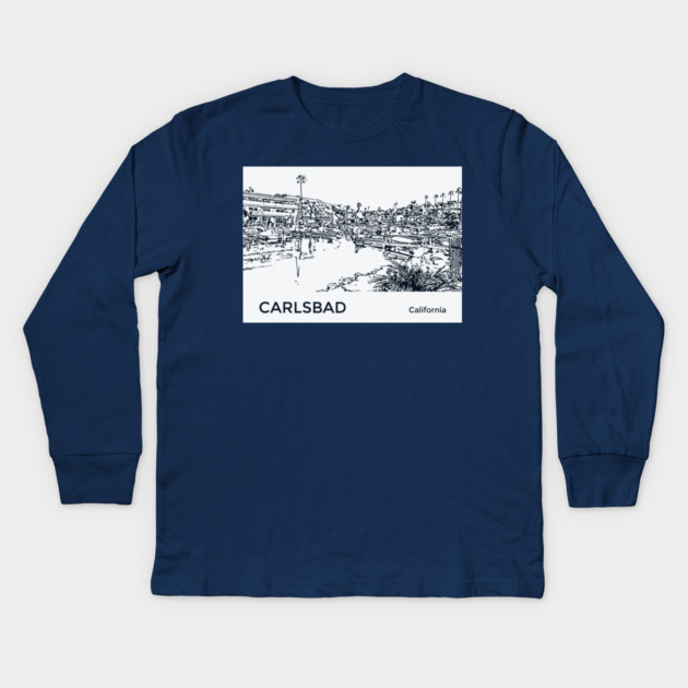 Carlsbad California Kids Long Sleeve T-Shirt by Lakeric