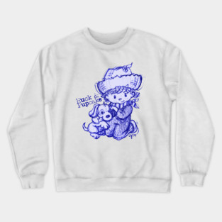 Huck & Pupcake Sketchy Doodle Fanart Crewneck Sweatshirt
