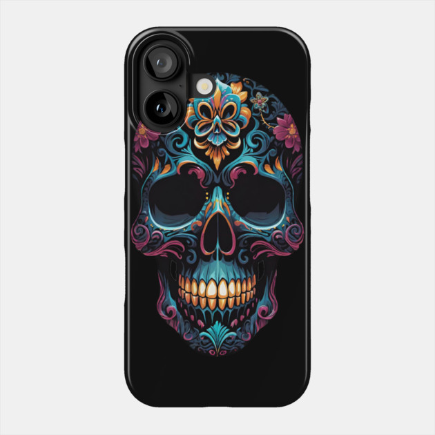 Sugar Skull 1 Phone Case by Grave Digs