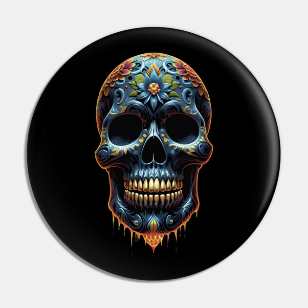 Sugar Skull 2 Pin by Grave Digs