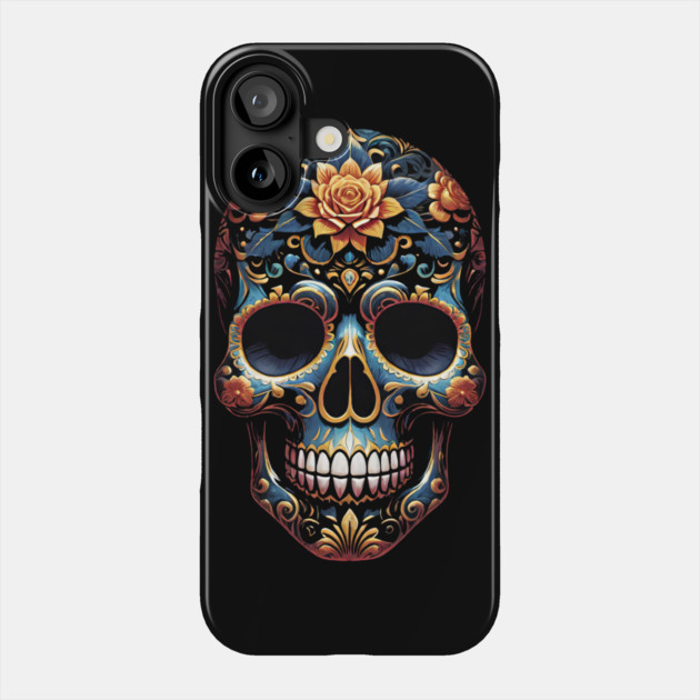 Sugar Skull 3 Phone Case by Grave Digs