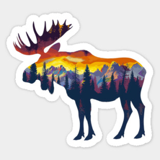 Moose Sticker