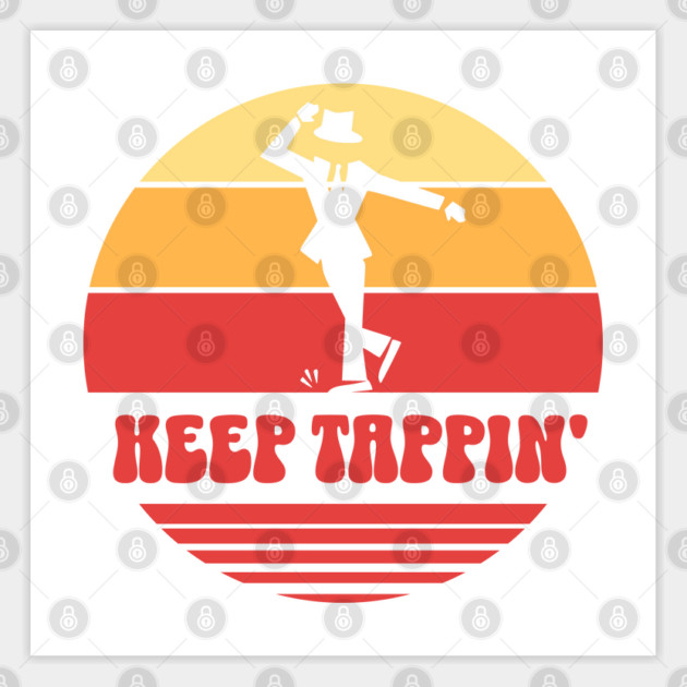 Retro Keep Tappin' Tap Dancer Sticker by HolidayBug