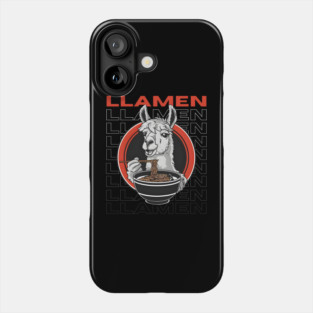 LLAMEN: The Ultimate Ramen-Loving Llama Phone Case