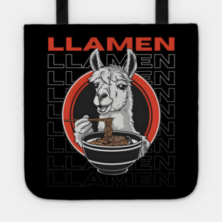LLAMEN: The Ultimate Ramen-Loving Llama Tote