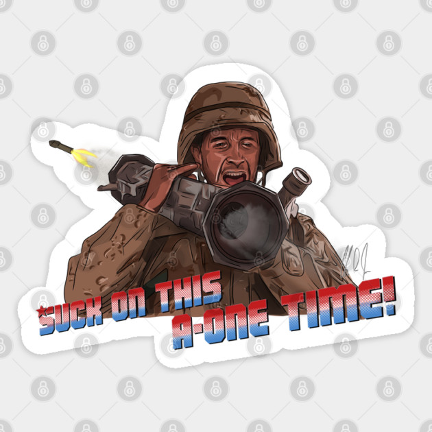 In the Army Now: A-One Time! Sticker by 51Deesigns