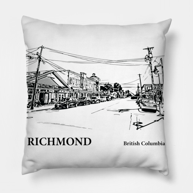 Richmond British Columbia Pillow by Lakeric