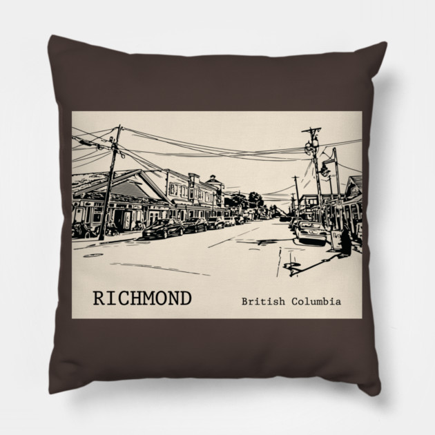 Richmond British Columbia Pillow by Lakeric