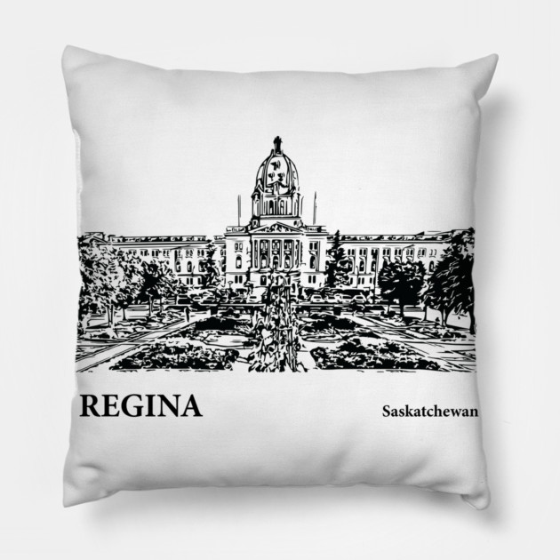 Regina Saskatchewan Pillow by Lakeric
