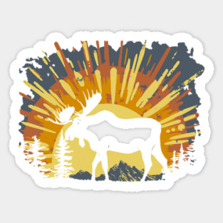 Moose Sticker