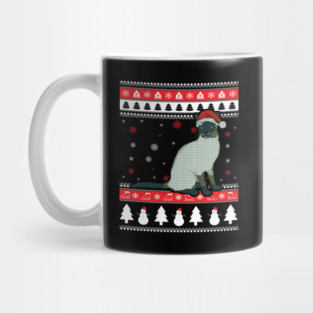 Siamese Cat Ugly Christmas Mug