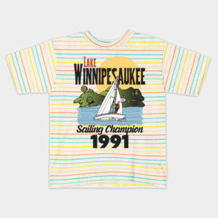 Lake Winnipesaukee Sailing Champion Kids T-Shirt
