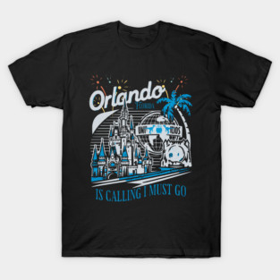 Orlando Florida is calling I must go Theme Park Vintage Retro Design T-Shirt