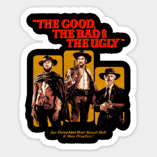 60s The Good  The Bad The Ugly Sticker