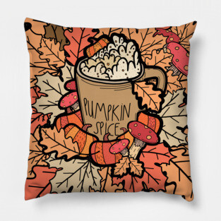 Pumpkin spice latte Pillow