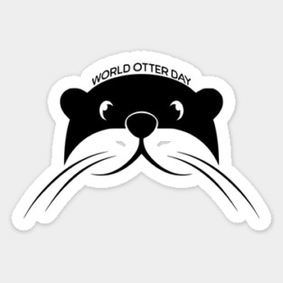 World Otter Day Sticker