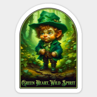Watercolor Leprechaun Spirit Sticker