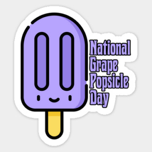 National Grape Popsicle Day Sticker