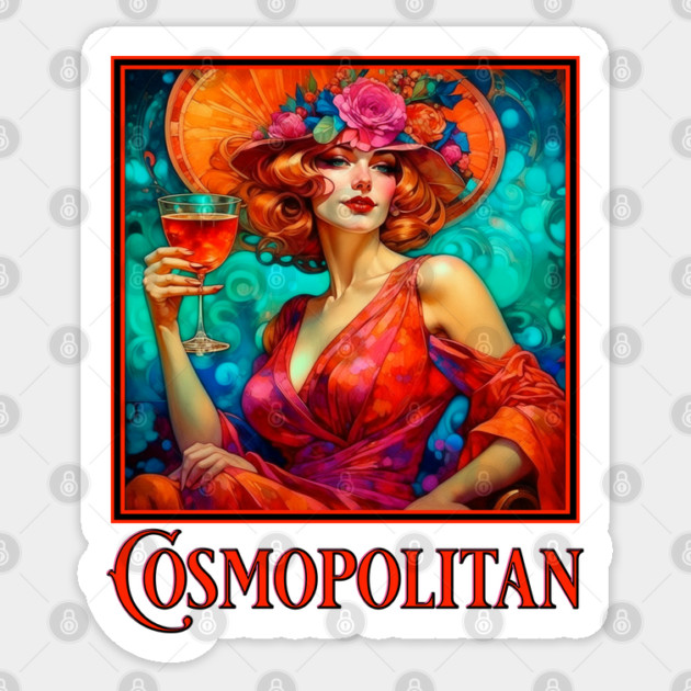 Art Nouveau Cosmopolitan Sticker by HolidayBug
