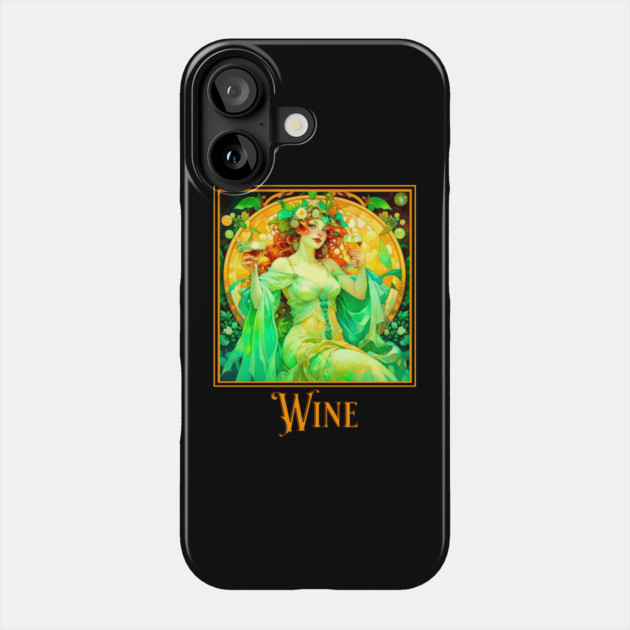 Art Nouveau Wine Phone Case by HolidayBug