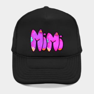 Mimi Top 10 best personalised gifts - Mimi - personalised,personalized custom name with flowers Hat