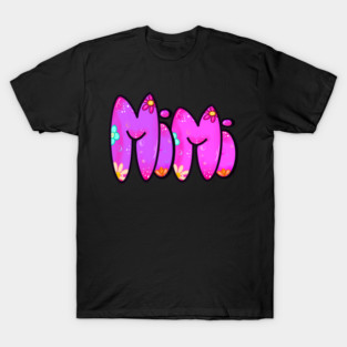 Mimi Top 10 best personalised gifts - Mimi - personalised,personalized custom name with flowers T-Shirt
