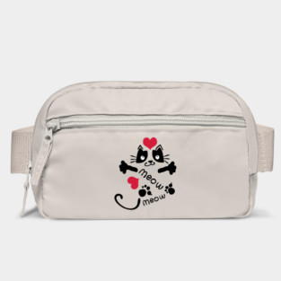 meow meow cat Bag