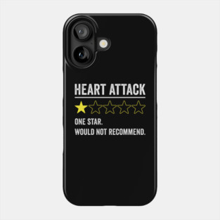 Heart Attack Would Not Recommend Funny Heart Surgery Phone Case