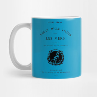 Verne book cover Mug