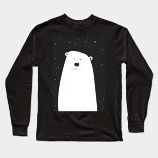 Polar Bear Cartoon Long Sleeve T-Shirt