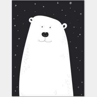 Polar Bear Cartoon Posters and Art